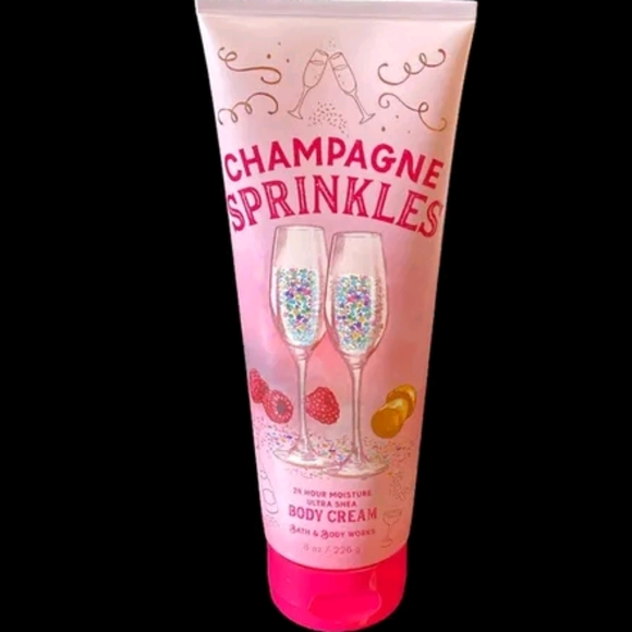 BATH AND BODY WORKS CHAMPAGNE SPRINKLES 24 HOUR MOISTURIZER CREAM - Picture 1 of 2